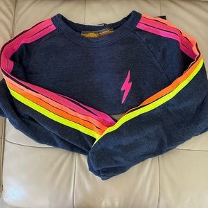 aviator nation rainbow sweater